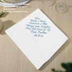 quality wedding handkerchief embroidered hankies gifts mother bride elevate front view