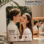 Custom Music Photo Frame That Plays Music Without Cell Phone Wooden Music Record Player Wedding Anniversary Gifts