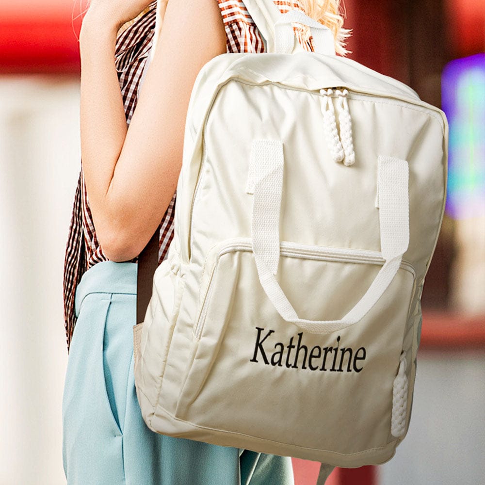 Personalized Name Embroidery Backpack Custom Backpack Travel Bags Gift for Friends