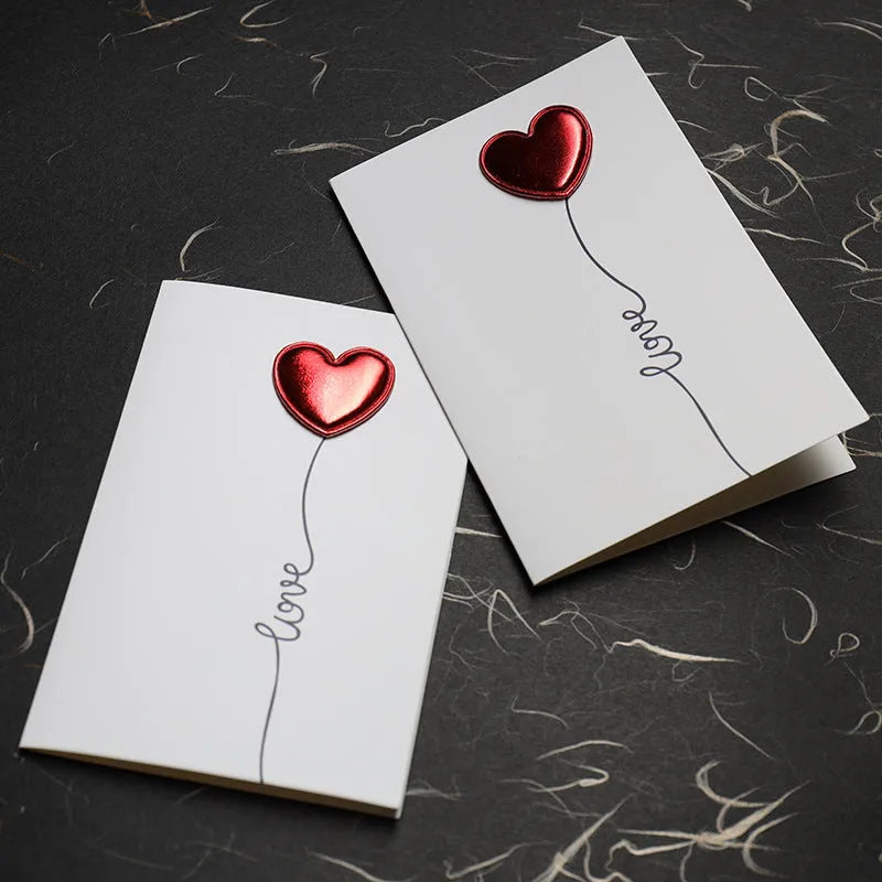 Love Greeting Card Three-dimensional Heartbeat Creative Card Set of 3 Designs