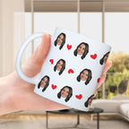Personalized Face Mugs Little Heart Coffee Mug For Friends
