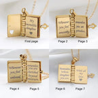 personalized necklace reading gift gift for daughter display view
