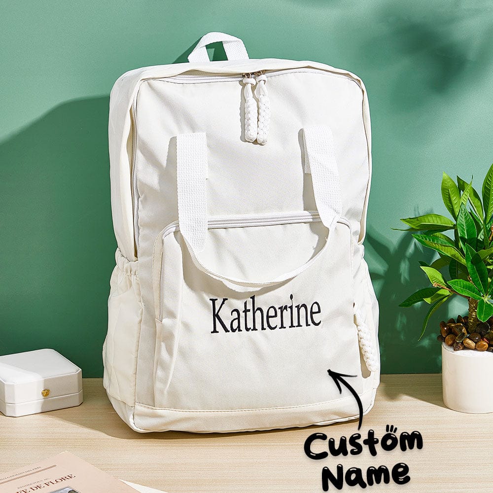 Personalized Name Embroidery Backpack Custom Backpack Travel Bags Gift for Friends