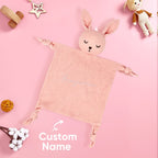 Personalized Baby Soothing Towel Soft Sleeping Animal Towel with Embroidered Name Gift for Baby