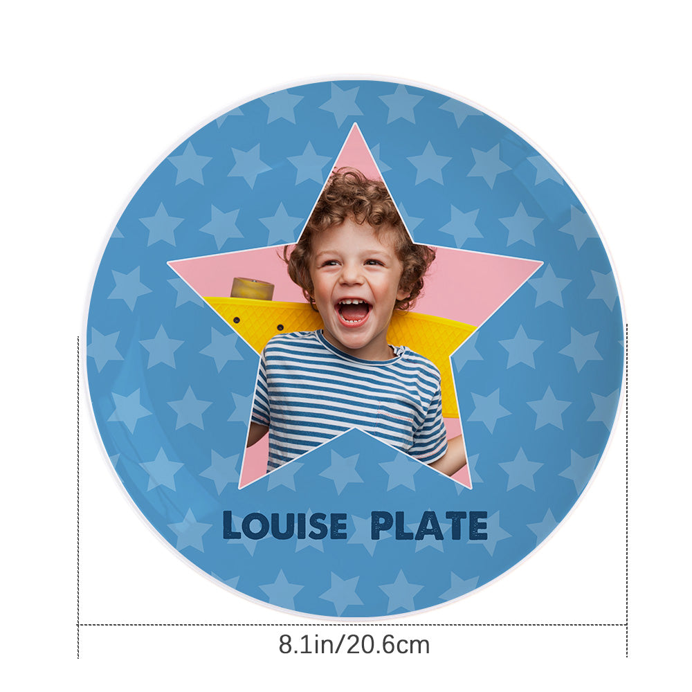 Custom Name Ceramic Souvenir Plate Personalized Star Shape Dinner Plates