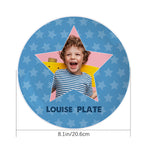 Custom Name Ceramic Souvenir Plate Personalized Star Shape Dinner Plates