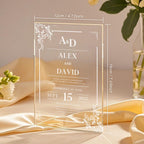 Personalized Acrylic Wedding Invitation Party Invitations