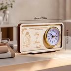 Personalized Wooden Clock Can Custom Photo And Text Wedding Gifts Anniversary Gifts