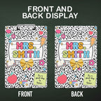 Custom Text Name Folder with Cute Stationery Design – Teacher's Day & Back to School Gift