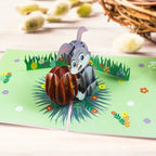 Easter Bunny Holding an Egg 3D Pop - Up Greeting Card – Cute Easter Gift - DiyGiftly