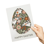 Easter Theme Greeting Card HAPPY EASTER Thoughtful Spring Gift for Loved Ones - DiyGiftly