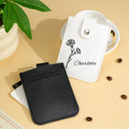 gifts for wife Cherish Every Moment - Personalized Keepsake - Birth Flower Wallet with Name Mini Pull-out Card Holder Wallet