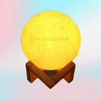 Custom Text Moon Lamp Luna Night Light – Personalized Birthday Anniversary Valentine’s Day & Christmas Gift