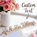 Personalized Mr and Mrs Wood Tabletop Wedding Sign Keepsake Wedding Table Decor