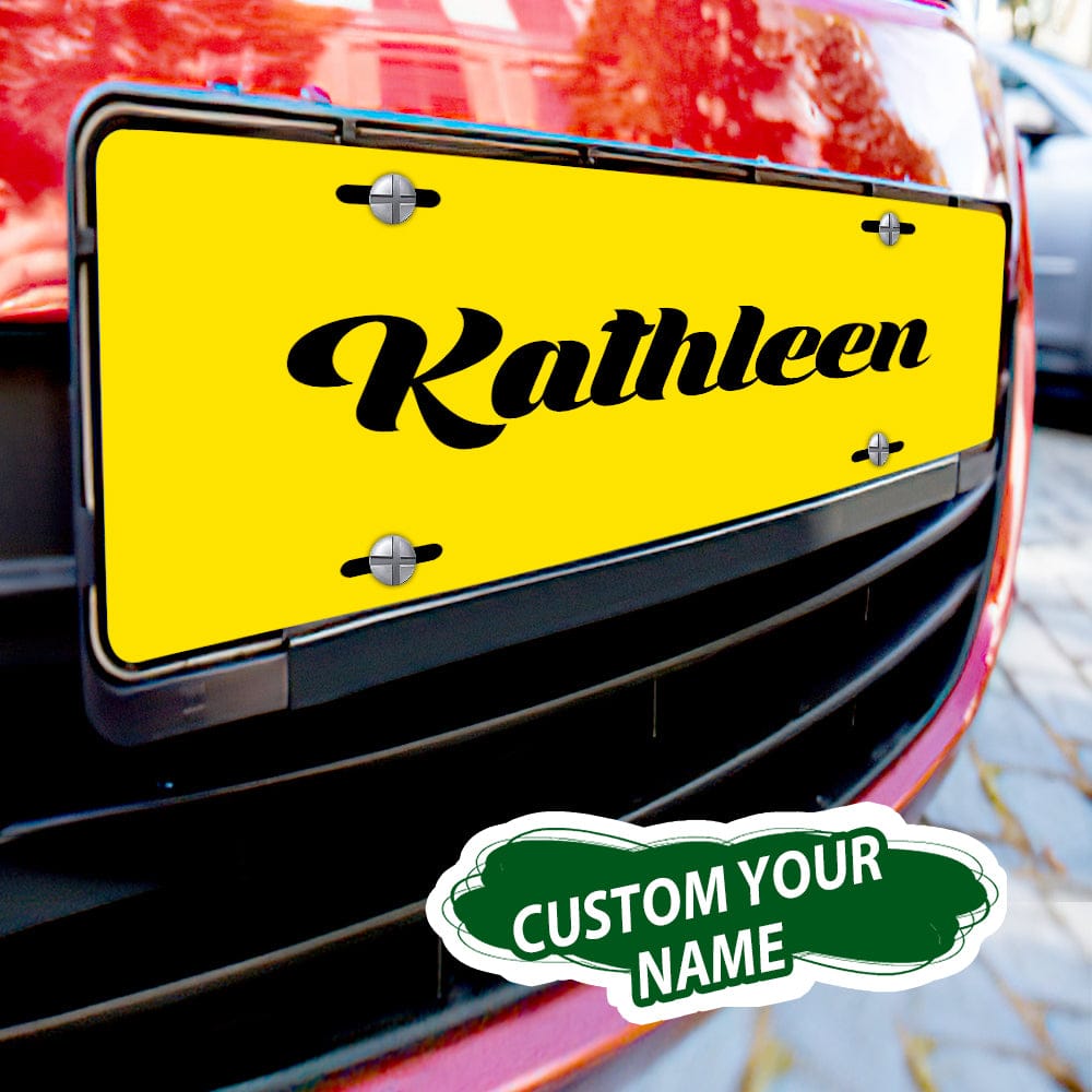 Custom License Plate Personalized Name Funny License Plate for Car