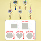 Personalized Glitter Acrylic Beaded Tassel Lanyard with Name Back to School Gift for Teacher