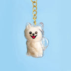 Dog Hair Collector Keychain Bag Charm Memorial Storage Box without Text Sentimental Perfect for Storing Pet Hair Gift for Dog Lovers