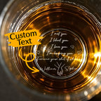 Personalized Whiskey Glass I Met You I Liked You I Love You 10oz Whiskey Glass Gift for Husband or Boyfriend