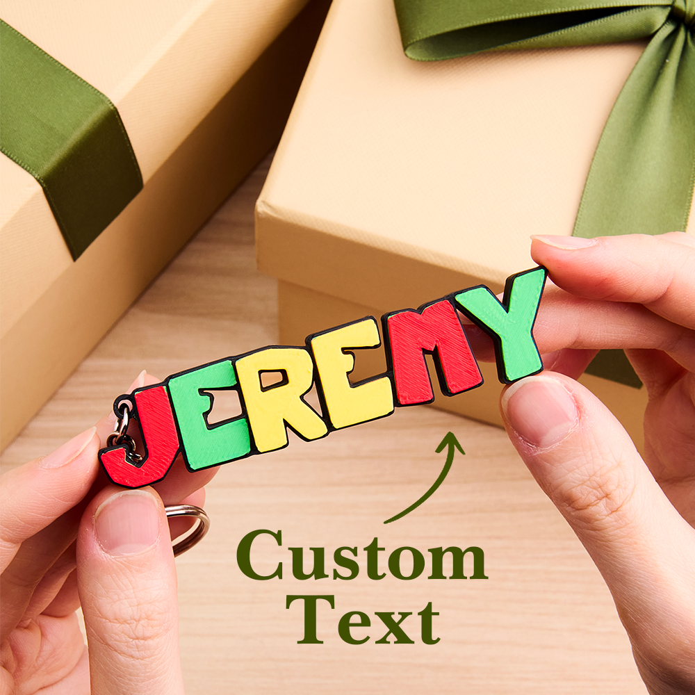 custom name plate backpack charm personalized cartoon keyring back to school gift for daughter detail view