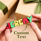 custom name plate backpack charm personalized cartoon keyring back to school gift for daughter detail view