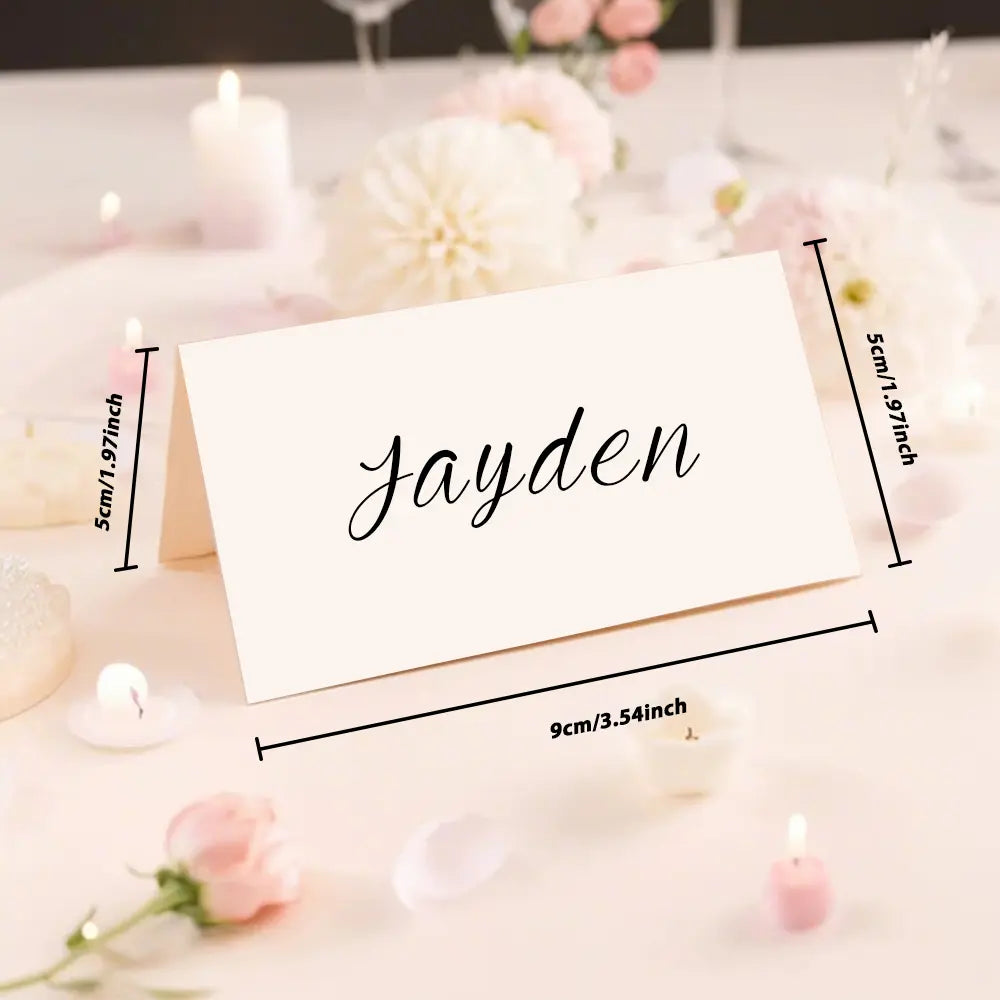 Personalized Wedding Place Names Wedding Table Place Name Cards Minimal Wedding Table Decor