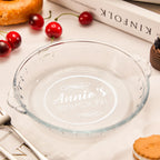 kitchen love custom name ceramic pie plate for kitchen decor