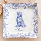 Elegant Chinoiserie Toile Dog Breeds - Personalized Jewelry Dish for Dog Lovers 1071011 - DiyGiftly
