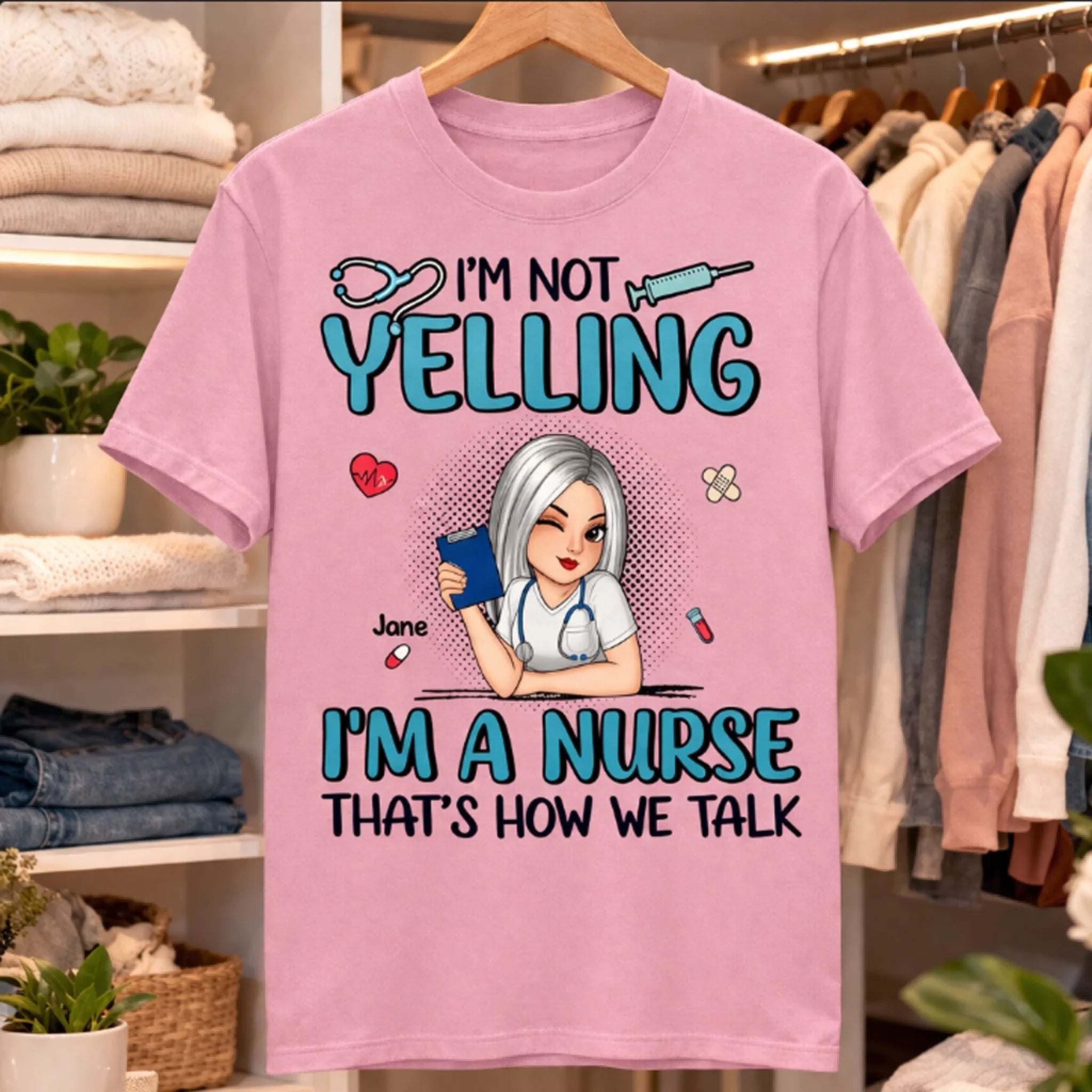 personalized nurse t shirt and hoodie for casual outings