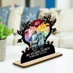 endless love layered wood design wooden plaque anniversary gift