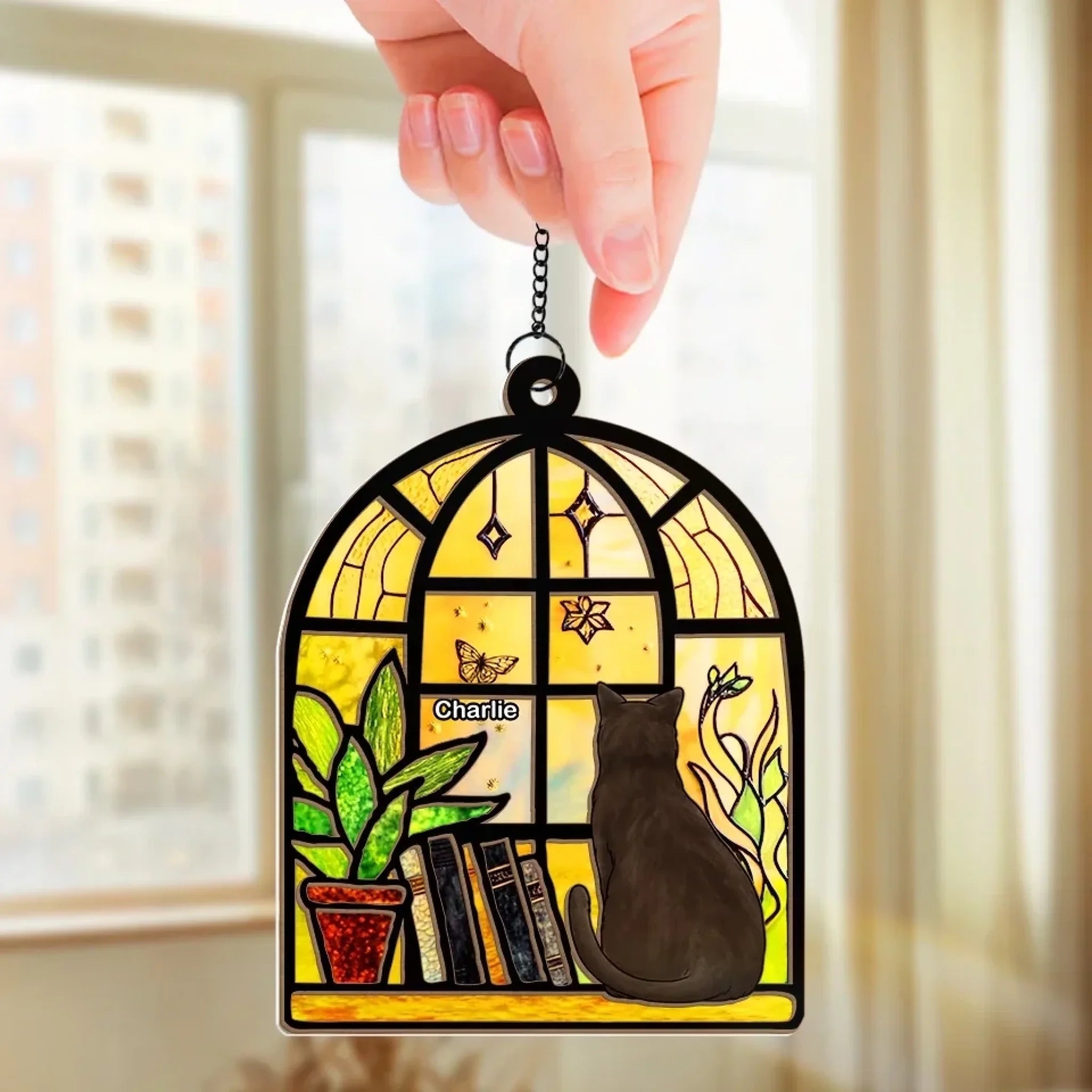 Every Cat Is My Best Friend – Personalized Cat Window Suncatcher Ornament 1059722 - DiyGiftly