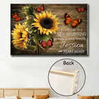 Every day is a New Beginning take a deep breath and Start Again - Personalized Canvas And Poster 738575 - 738578 - DiyGiftly