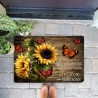 Every day is a New Beginning take a deep breath and Start Again - Personalized Doormat 738575 - D - DiyGiftly