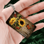 Every day is a New Beginning take a deep breath and Start Again - Personalized Keychain 738636 - Y - DiyGiftly