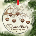 Every House Needs A Grandmother In It - Family Personalized Custom Circle Glass Ornament - Christmas Gift For Grandma 685877 - DiyGiftly