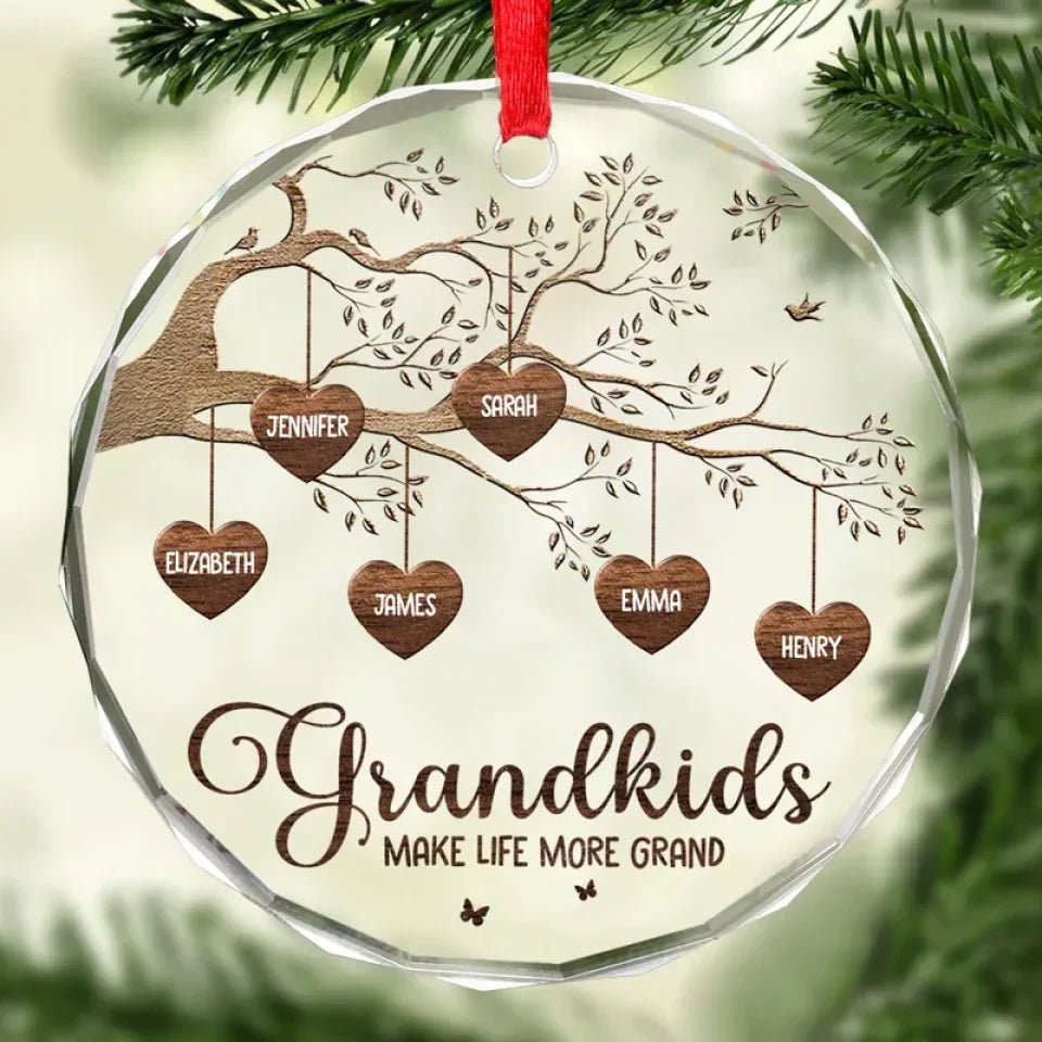Every House Needs A Grandmother In It - Family Personalized Custom Circle Glass Ornament - Christmas Gift For Grandma 685877 - DiyGiftly