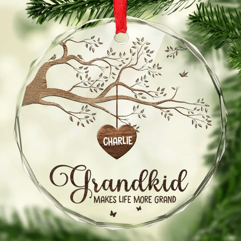 Every House Needs A Grandmother In It - Family Personalized Custom Circle Glass Ornament - Christmas Gift For Grandma 685877 - DiyGiftly
