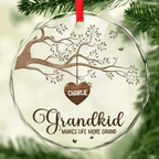 Every House Needs A Grandmother In It - Family Personalized Custom Circle Glass Ornament - Christmas Gift For Grandma 685877 - DiyGiftly