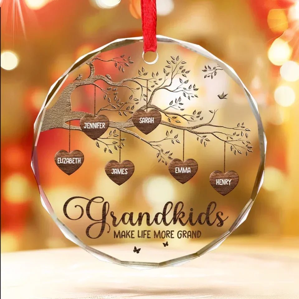 Every House Needs A Grandmother In It - Family Personalized Custom Circle Glass Ornament - Christmas Gift For Grandma 685877 - DiyGiftly