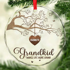 Every House Needs A Grandmother In It - Family Personalized Custom Circle Glass Ornament - Christmas Gift For Grandma 685877 - DiyGiftly