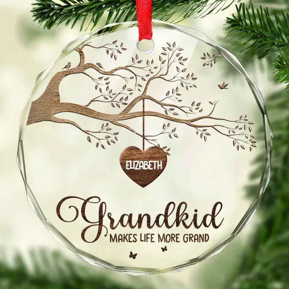 Every House Needs A Grandmother In It - Family Personalized Custom Circle Glass Ornament - Christmas Gift For Grandma 685877 - DiyGiftly