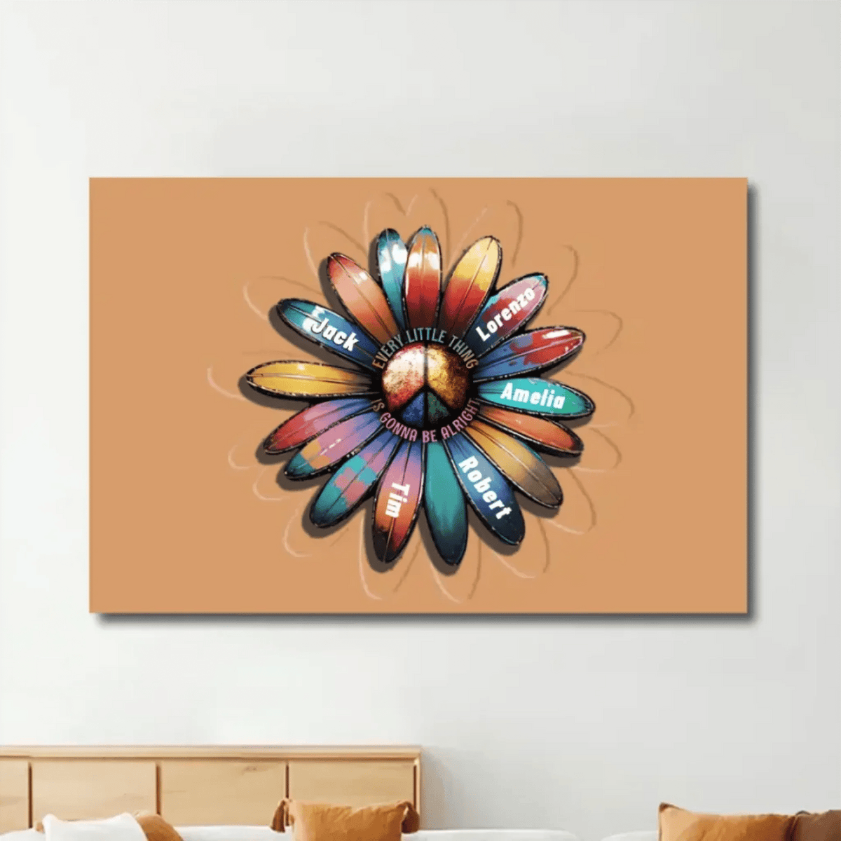 Every Little Thing Is Gonna Be Alright - Custom Name Personalized Poster/Canvas - Special Gift For Family Members or Friends 734758 - 735318 - DiyGiftly