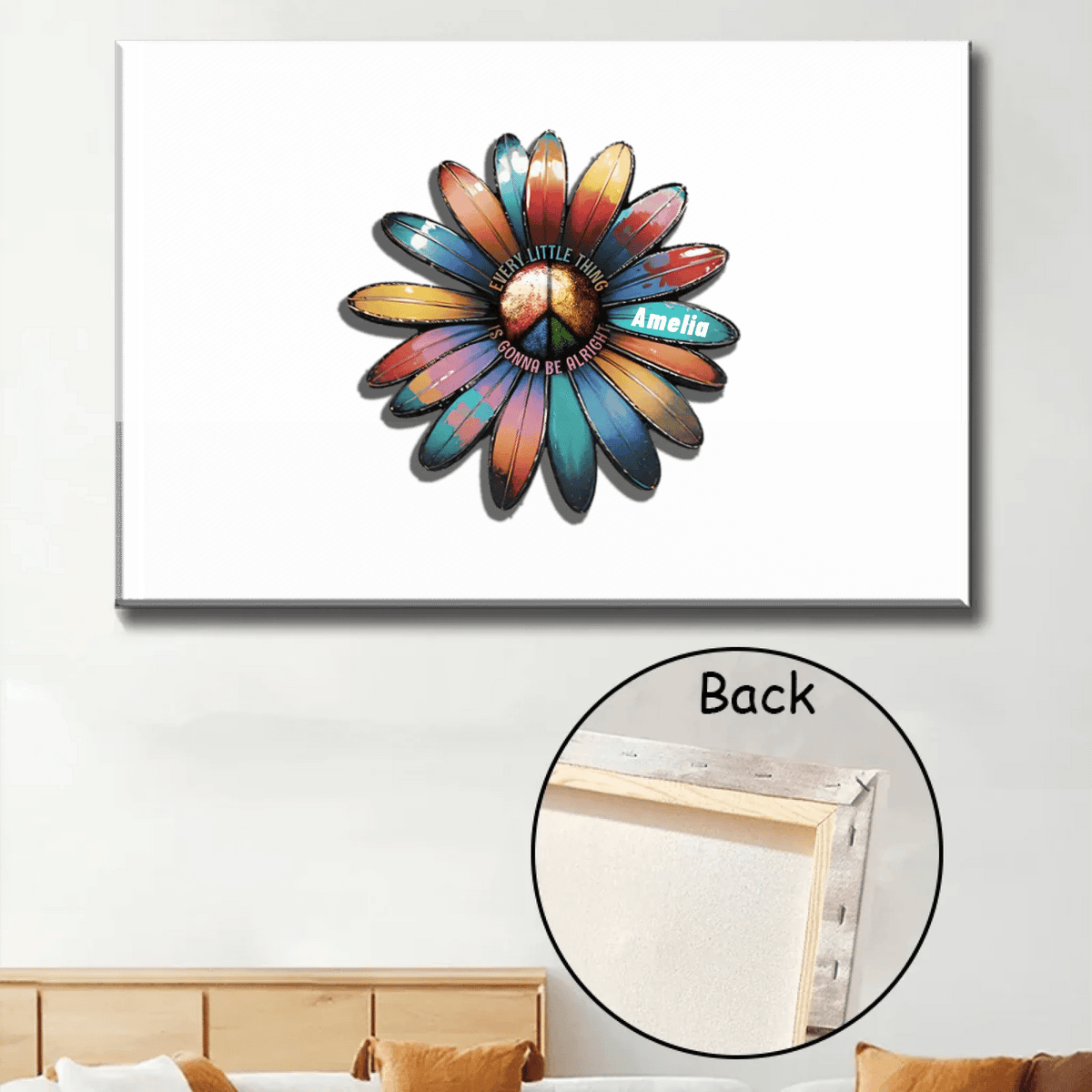 Every Little Thing Is Gonna Be Alright - Custom Name Personalized Poster/Canvas - Special Gift For Family Members or Friends 734758 - 735318 - DiyGiftly