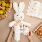 Personalized Bunny Rabbit Plush Stuffed Toy Gift for Children