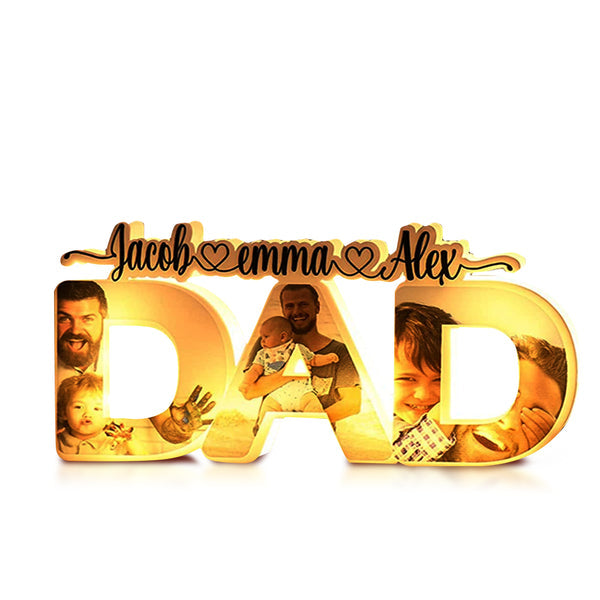 personalized custom gift for dad with clear acrylic finish