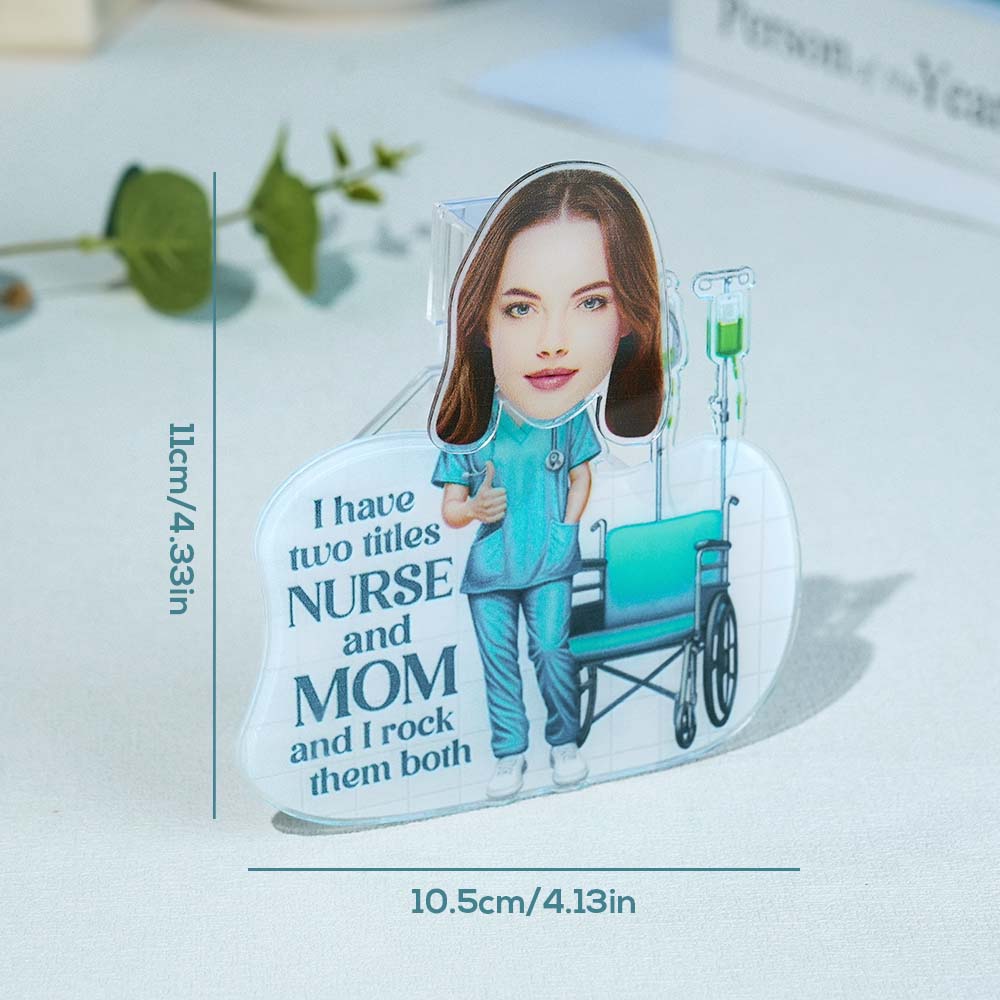 custom photo nurse and mom standee personalized keepsake gift