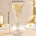 Personalized Engraved Crystal Champagne Flute Set Gifts for Newlyweds