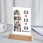 Scannable Music Photo Plaque Custom Keychain Personalized Night Light Gift For Her