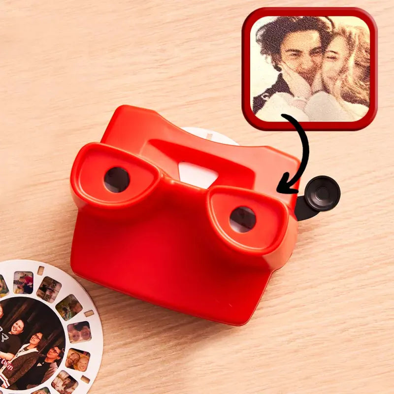 Custom 3D Viewfinder and Reel 10x Ultra-Clear 3D Upgraded Version Personalized Christmas Gifts Text and Photo Viewer with Your Own Photos