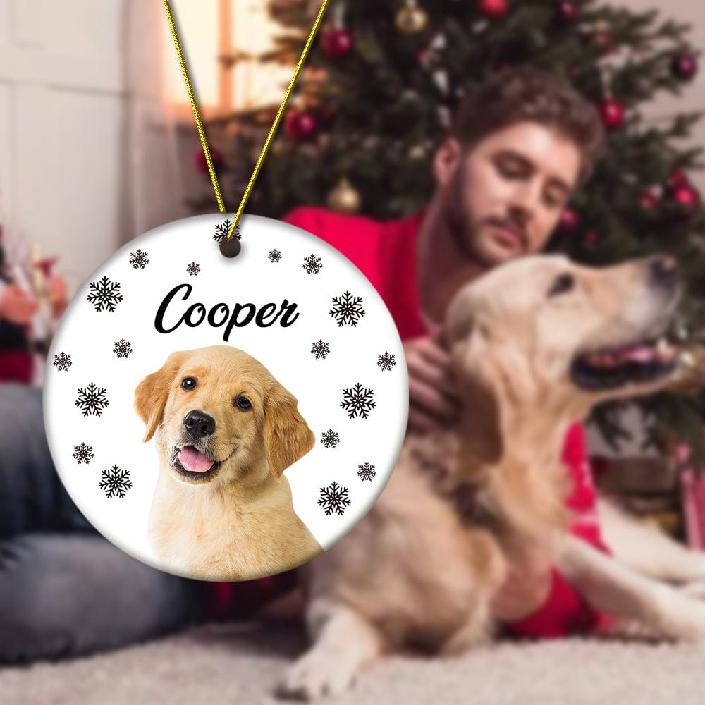 Acrylic Personalized Photo and Name Photo Ornament Christmas Sympathy Gift for Loss of Dog