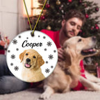 Acrylic Personalized Photo and Name Photo Ornament Christmas Sympathy Gift for Loss of Dog